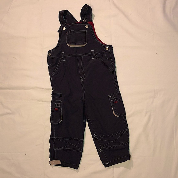 Talbots Brand Navy Blue Lined Overalls- Talbots Kids 24 month - Picture 1 of 5